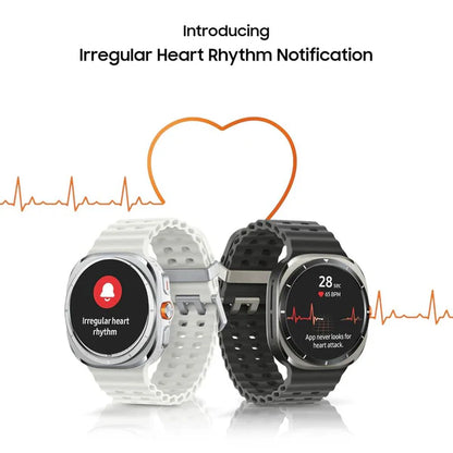 Galaxy Watch Ultra – Up to 100-Hour Battery, Powerful 3nm Processor, Dual GPS, Quick Button & Siren, Sapphire Glass with Titanium Build, 10ATM & IP68 Water Resistance, BP & ECG Monitoring, Energy Score & Body Age Tracking - FREE AIRPODS Available