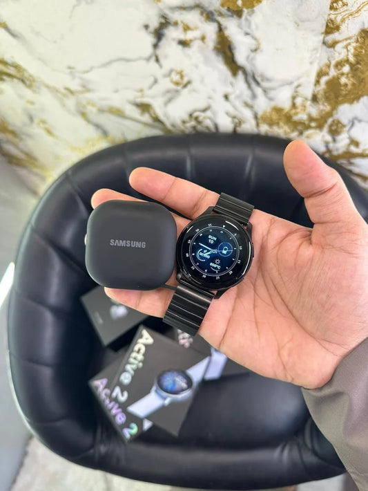 Active 2 Smart Watch & Buds 2 Pro Combo Offer I Bluetooth Connectivity I Combo Offer I Smart Watch with All Features I Stylish in Ear Buds